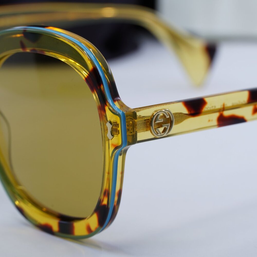Gucci GG1240S 003 Round Sunglasses - Havana - Picture 7 of 10
